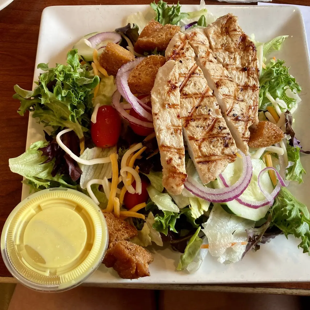 Jr Crispy Chicken Honey Mustard Salad