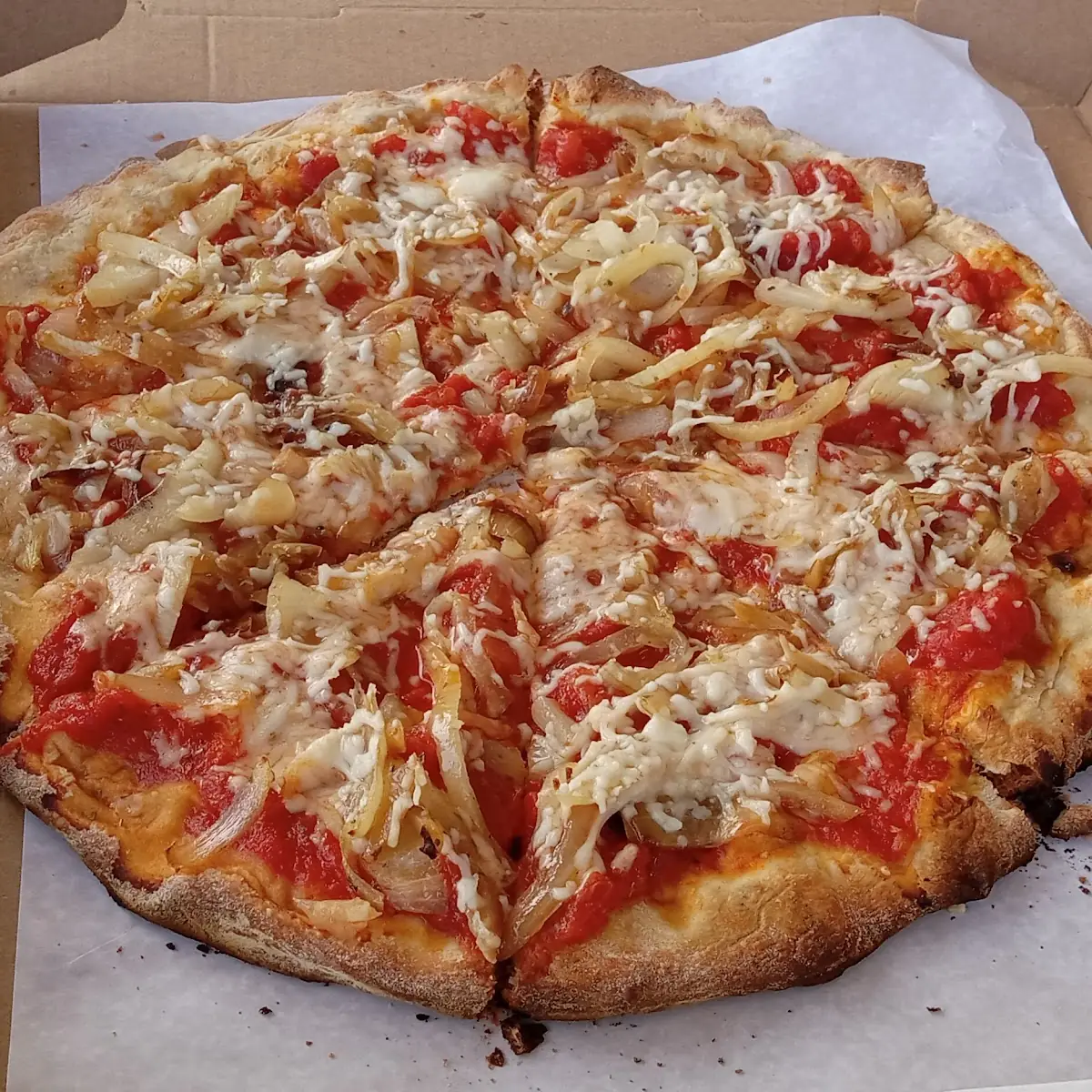 Vegan Pizza with Onions