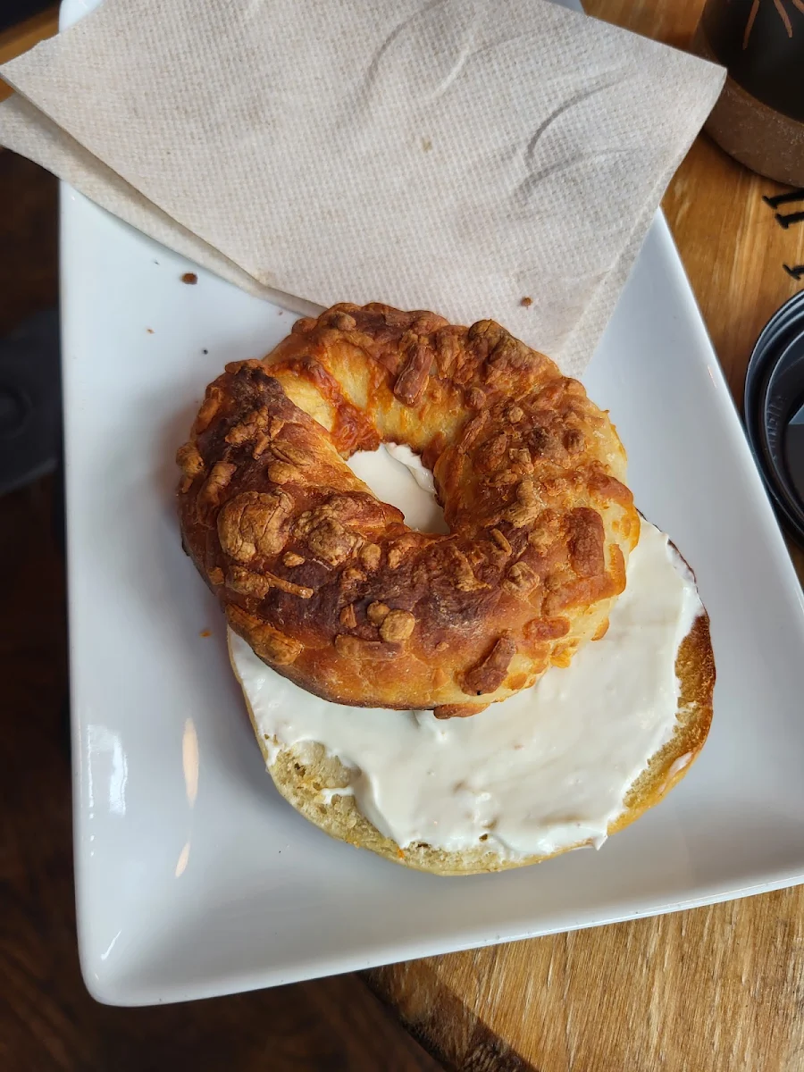 Cheese Bagel with Cream Cheese