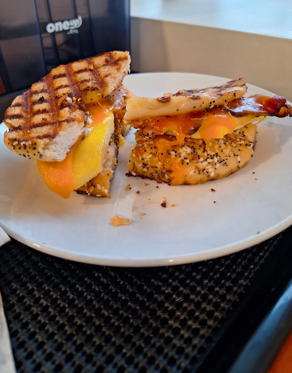 Panini on an Everything Bagel