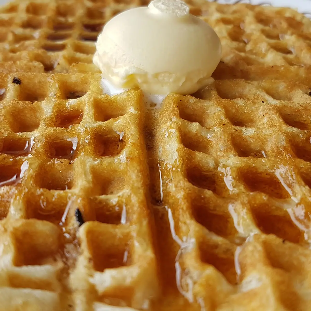 Classic Waffle Two Eggs on the Side & Beverage