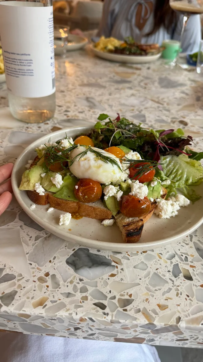 Avocado Toast with Poached Egg, PAROS