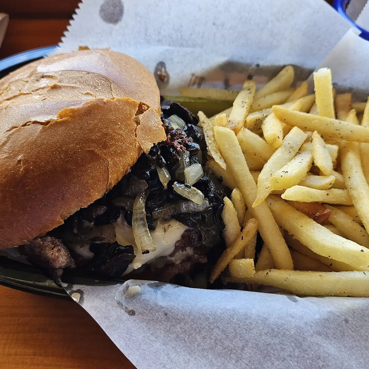 Mushroom Swiss Burger