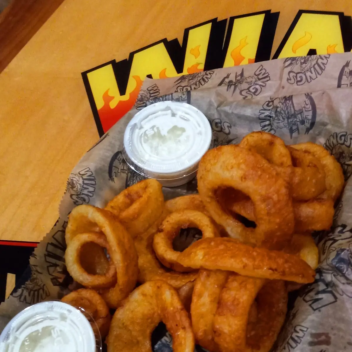 Onion Rings with Ranch Dressing