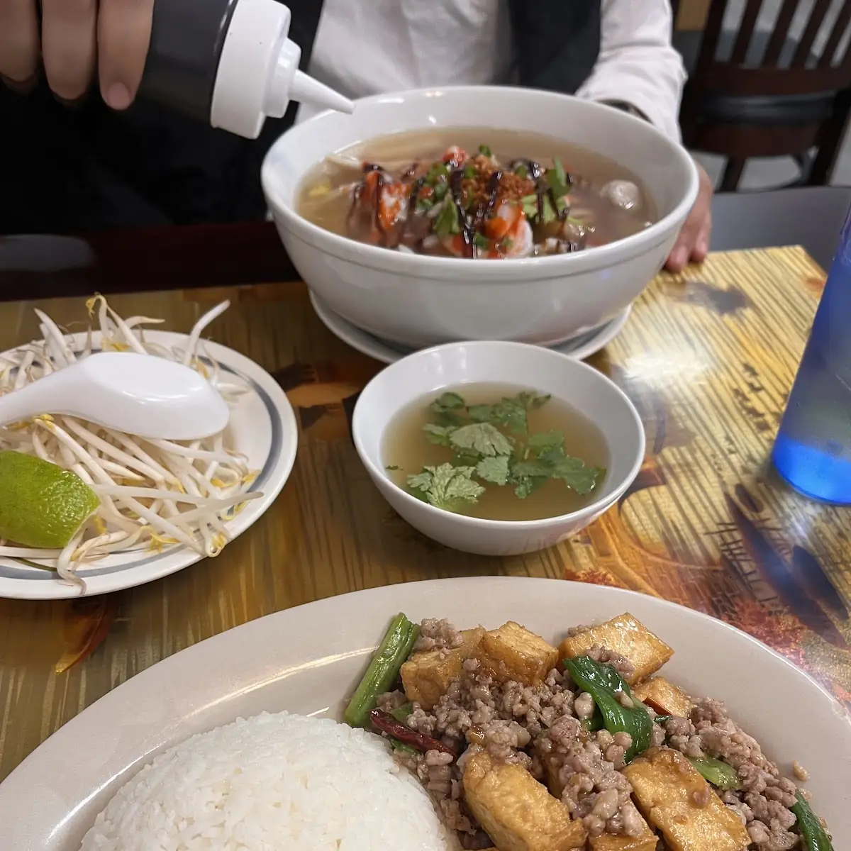 Rice with Pork-Chop Nwun