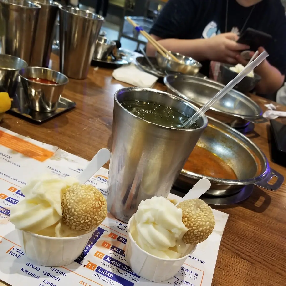Ice Cream & Sesame Balls