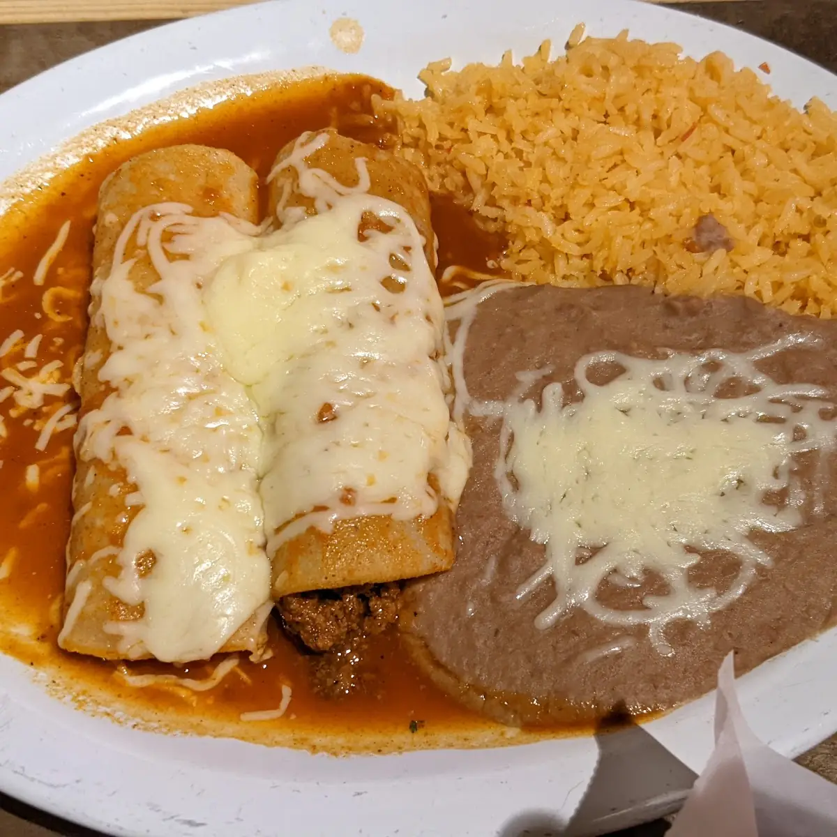 Beef and Chicken Enchiladas