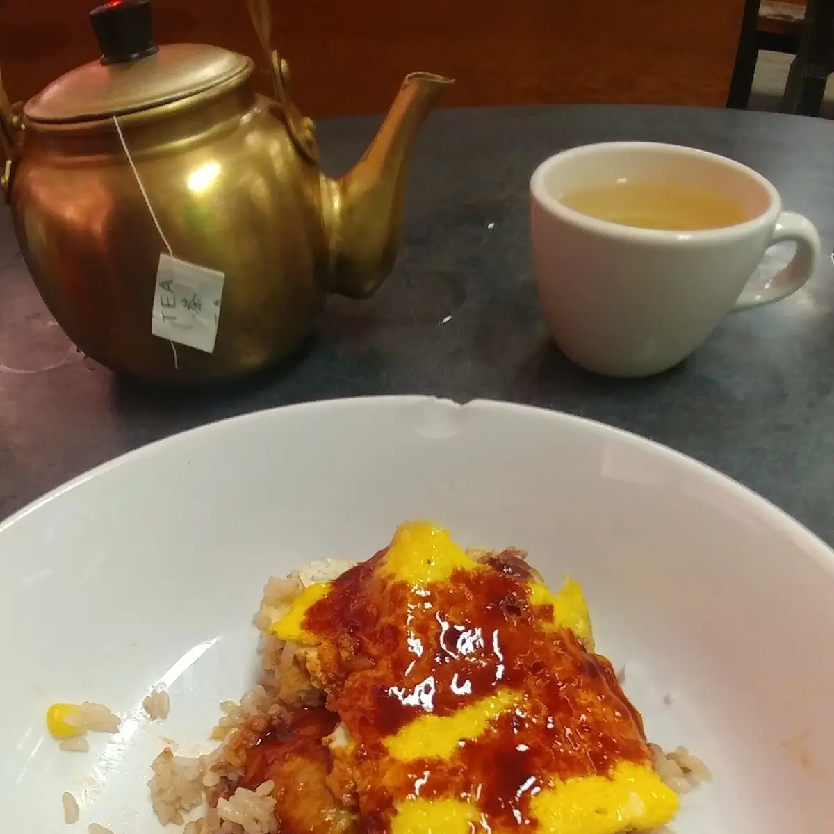 Fish Loco Scrambled Eggs with Fried Rice & Koji Jun Sauce