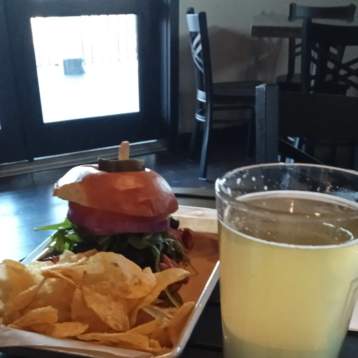 Burger and Chips