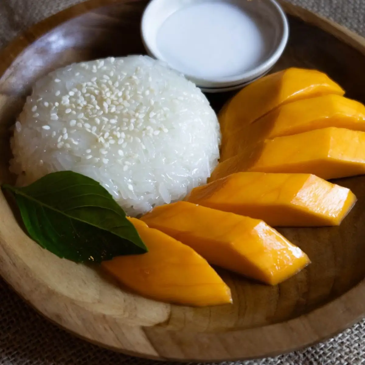 Mango Sticky Rice with Coconut Cream Sauce