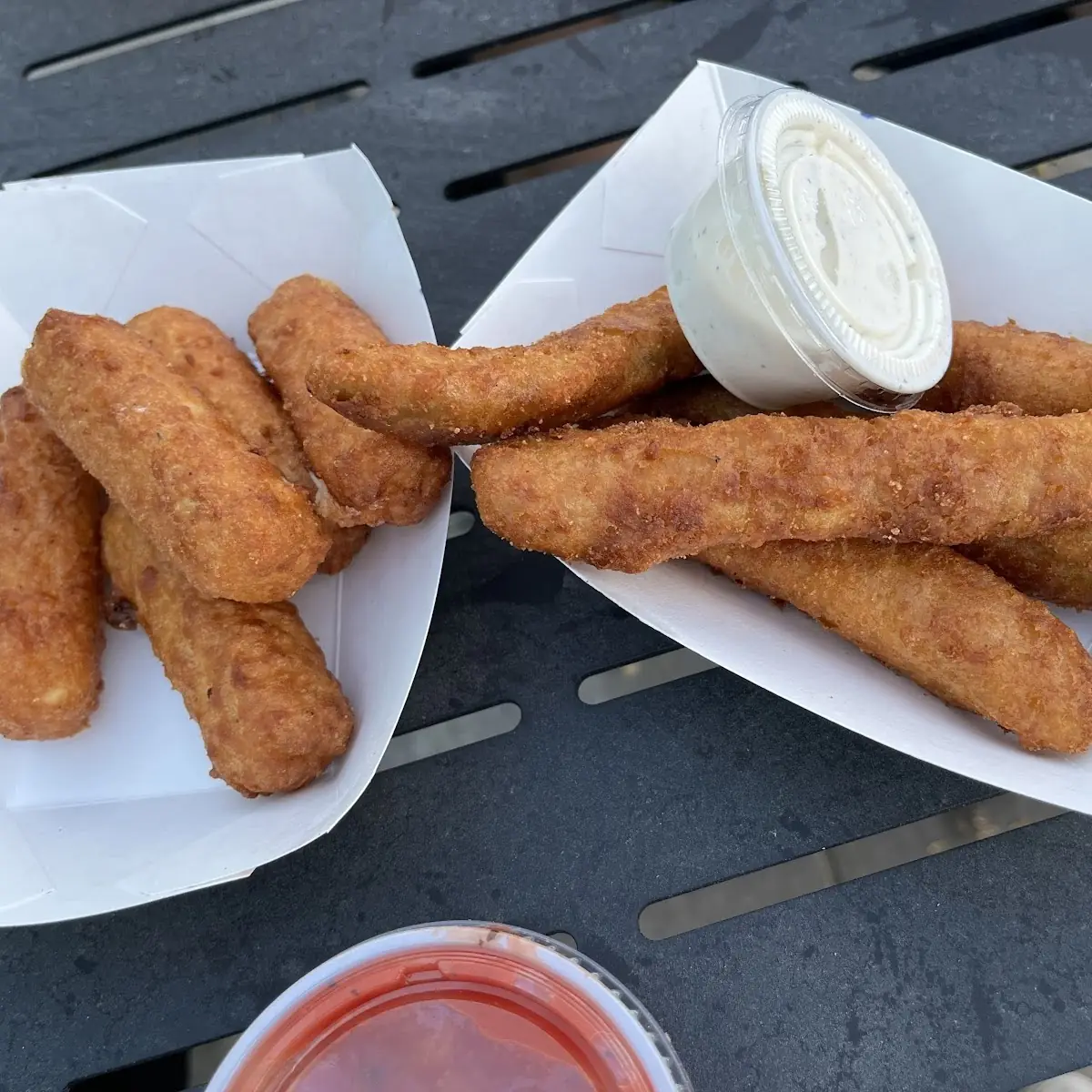 Mozzarella Sticks and Fried Pickles