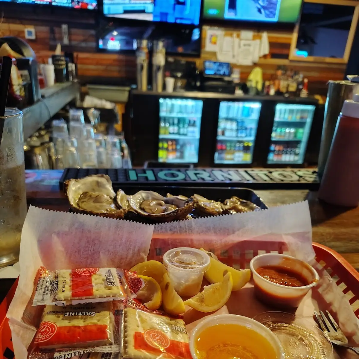 Oysters on the Half Shell and Wings