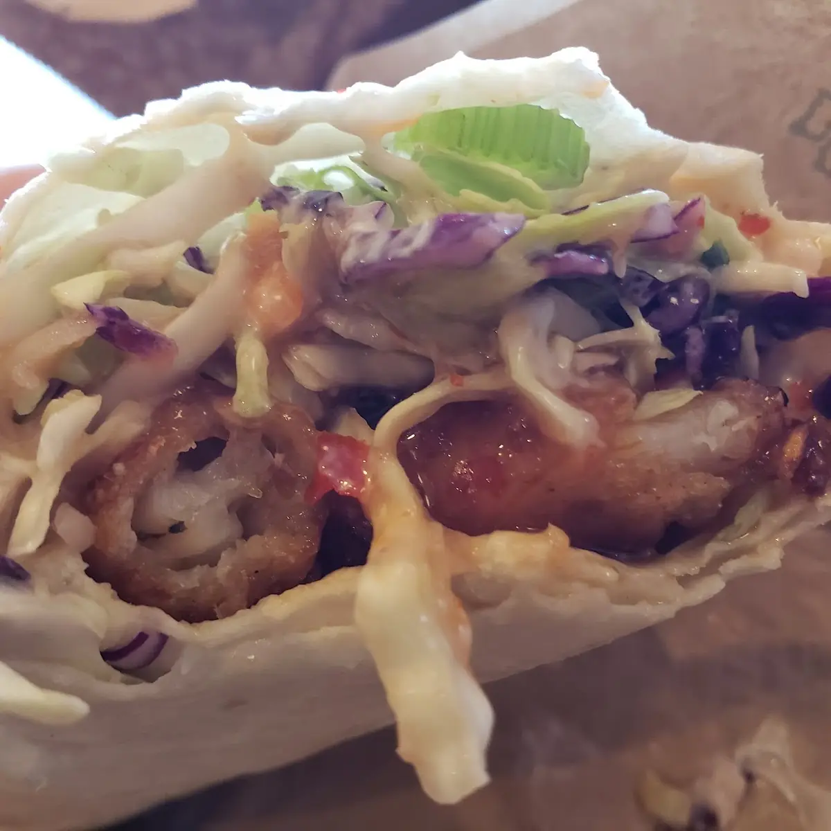 Coconut Shrimp Taco