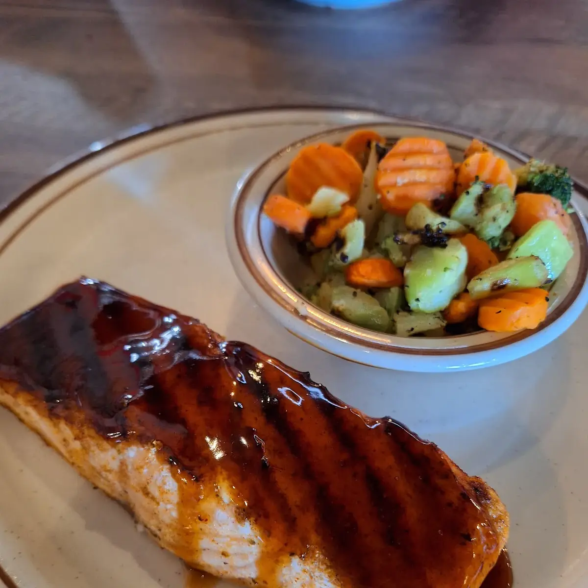 Bourbon Glazed Salmon