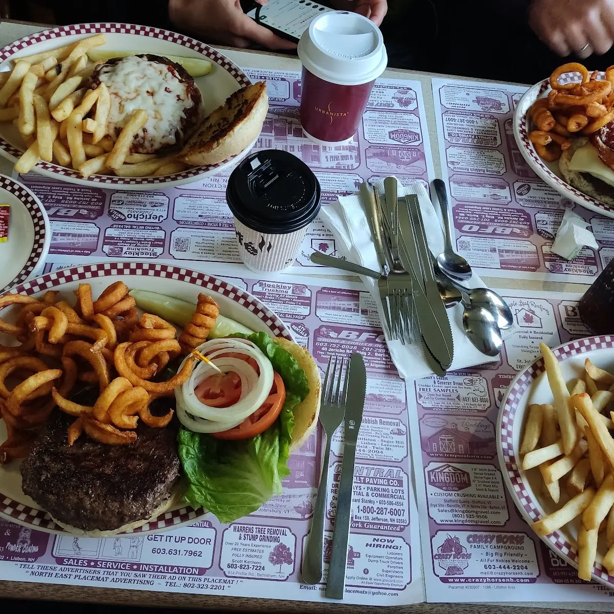 Hamburger with Fries