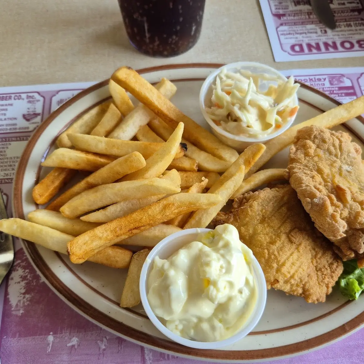 Senior Fish and Chips Plate