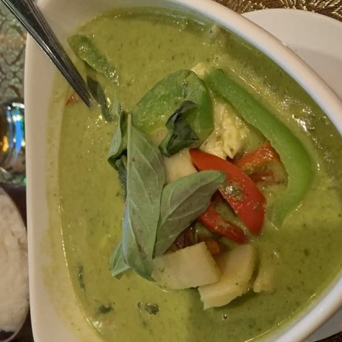Green Curry with Steamed Rice