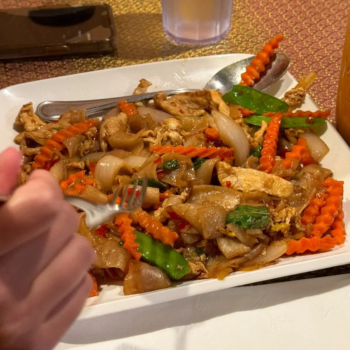 Spicy Noodles Pad Kee Mao