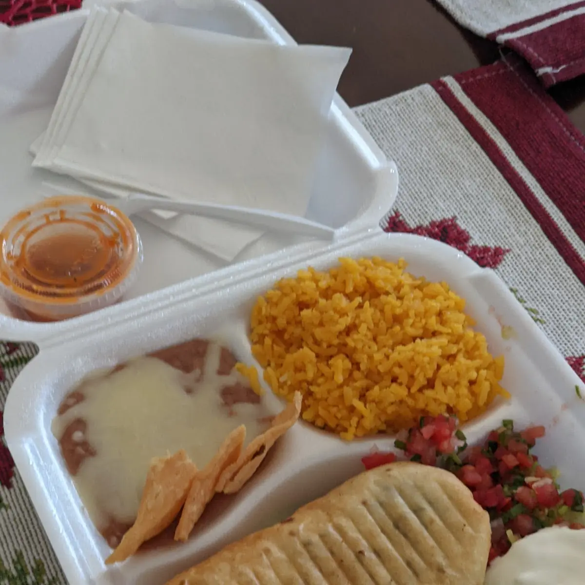 Chimichanga Dinner