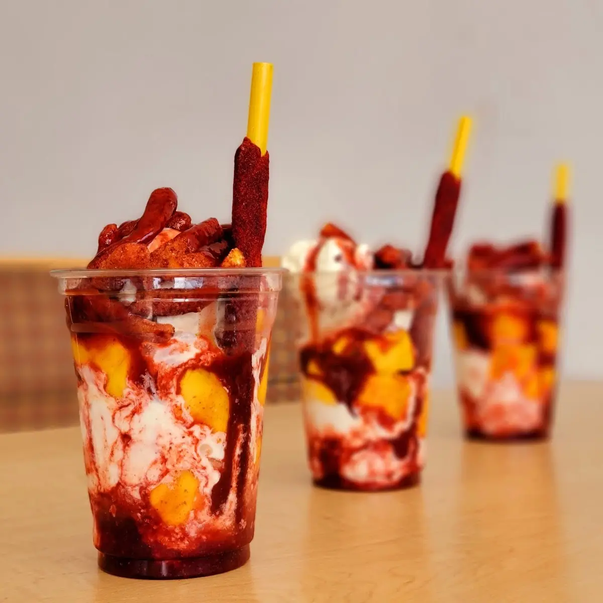 Mangonadas Con Vanilla Ice Cream