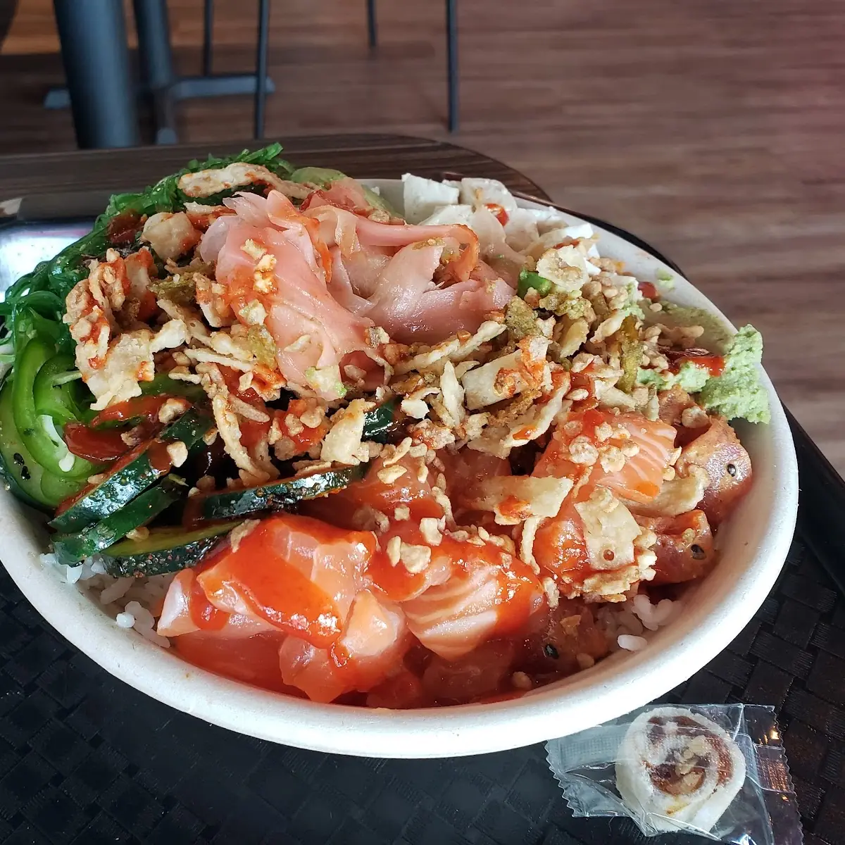 2 Protein Poke with Steam White Rice Bowl