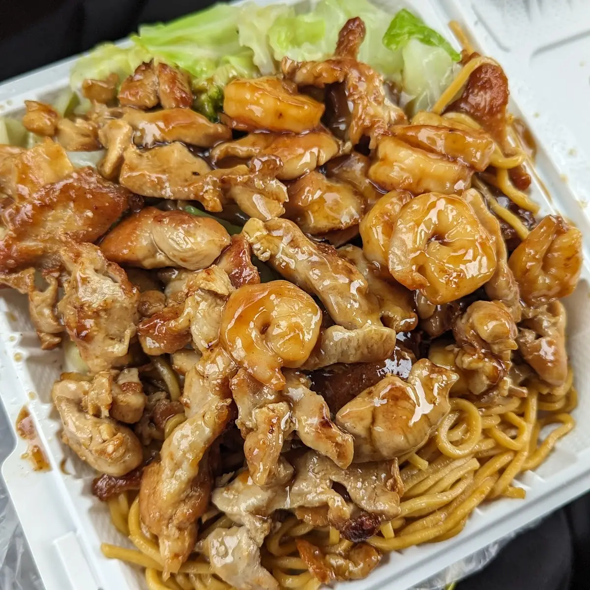 Teriyaki Chicken and Shrimp