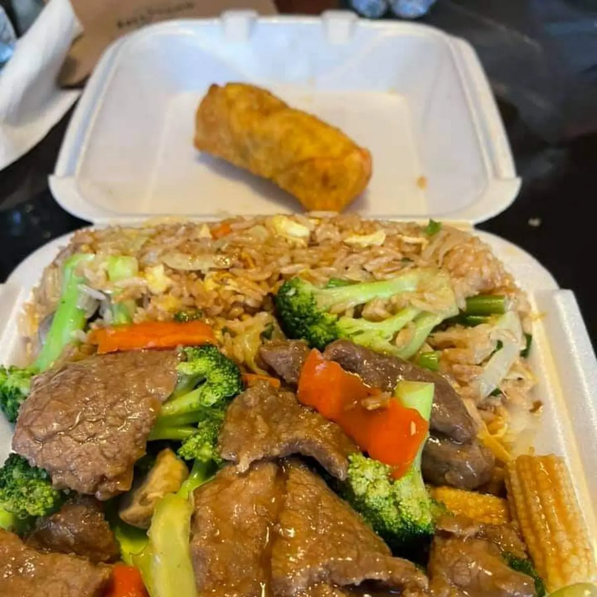 Beef or Shrimp w Chinese Veg