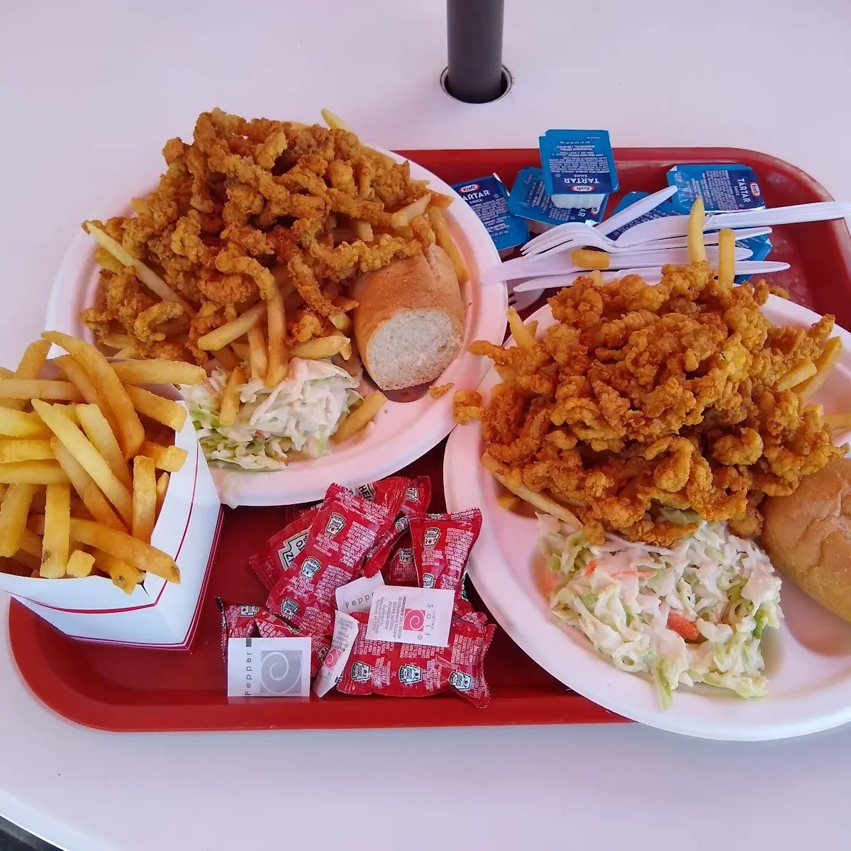 Clam Strip Plate