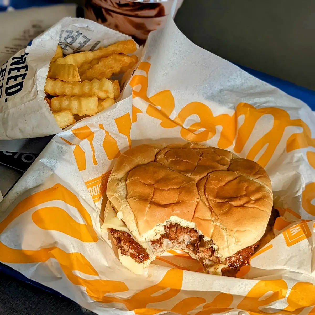 Double Mushroom Swiss Burger
