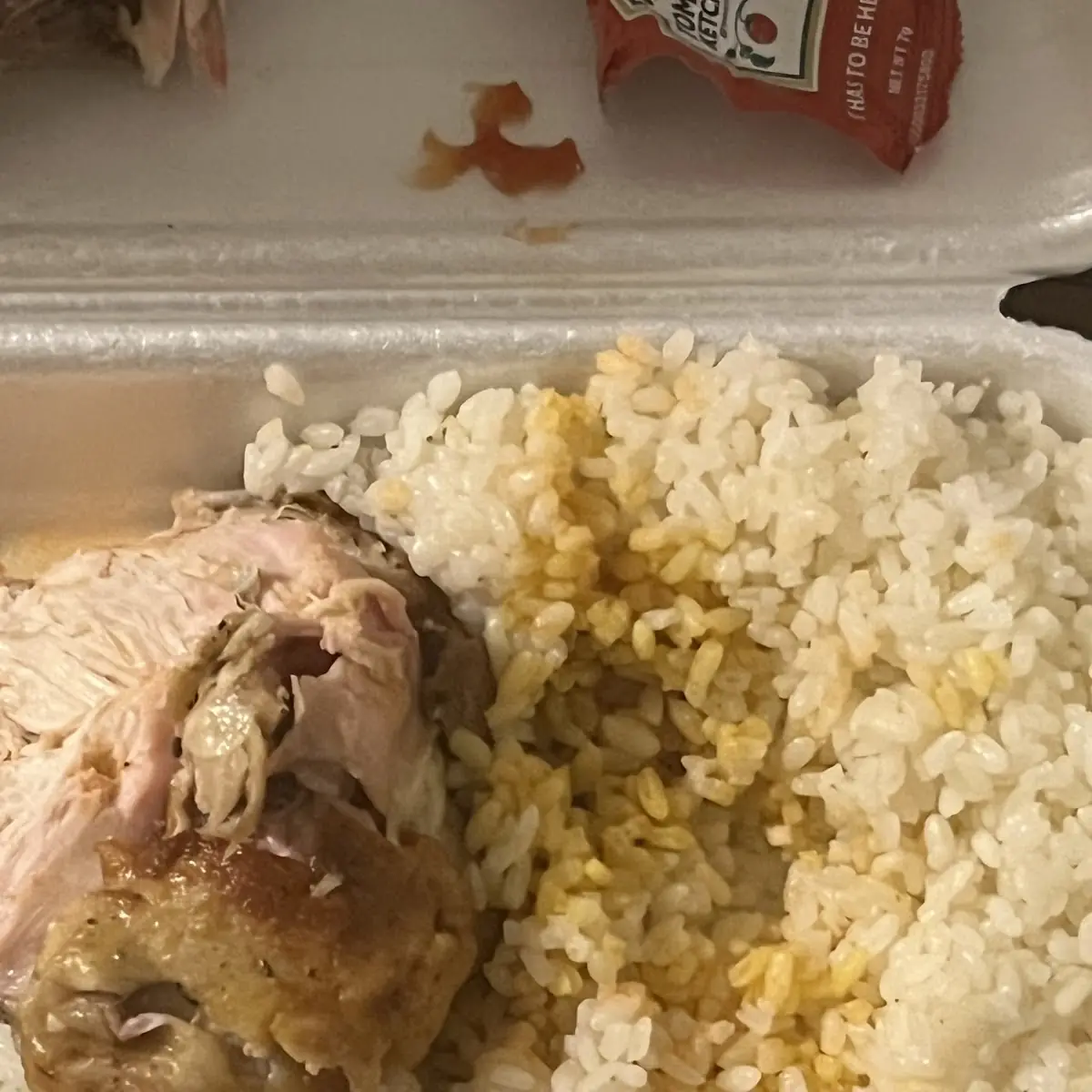 Roasted Half Chicken Rice