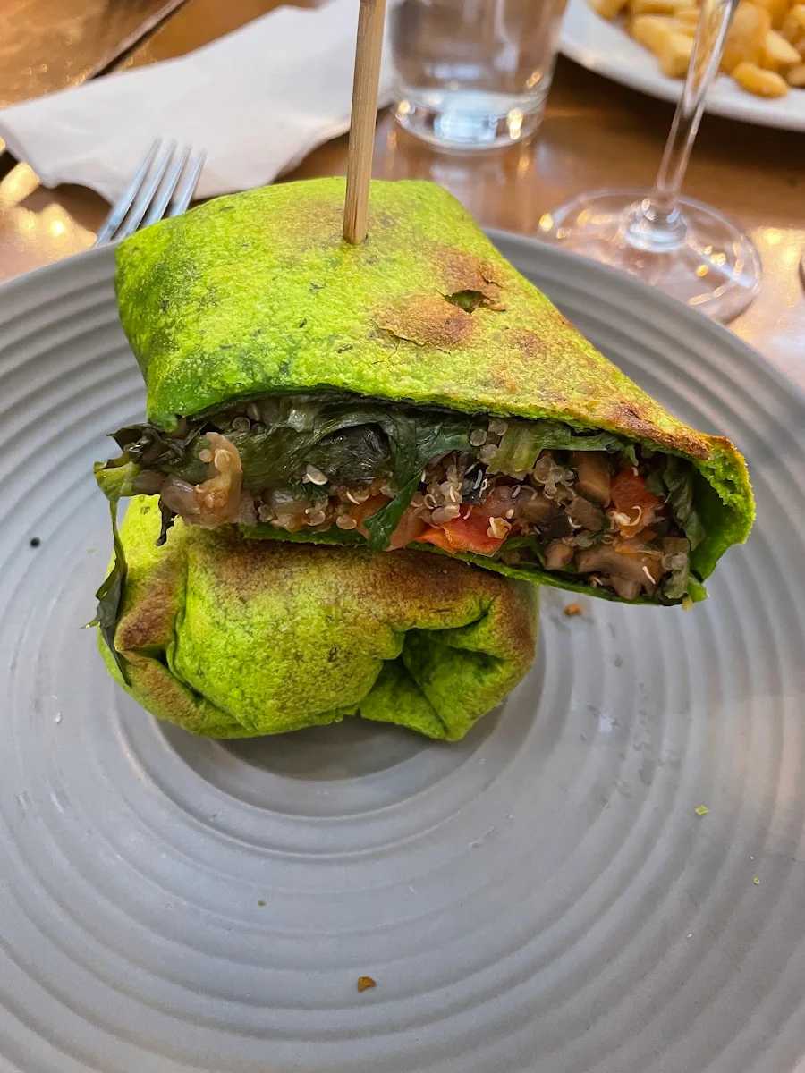 Wild Mushroom Quinoa Wrap