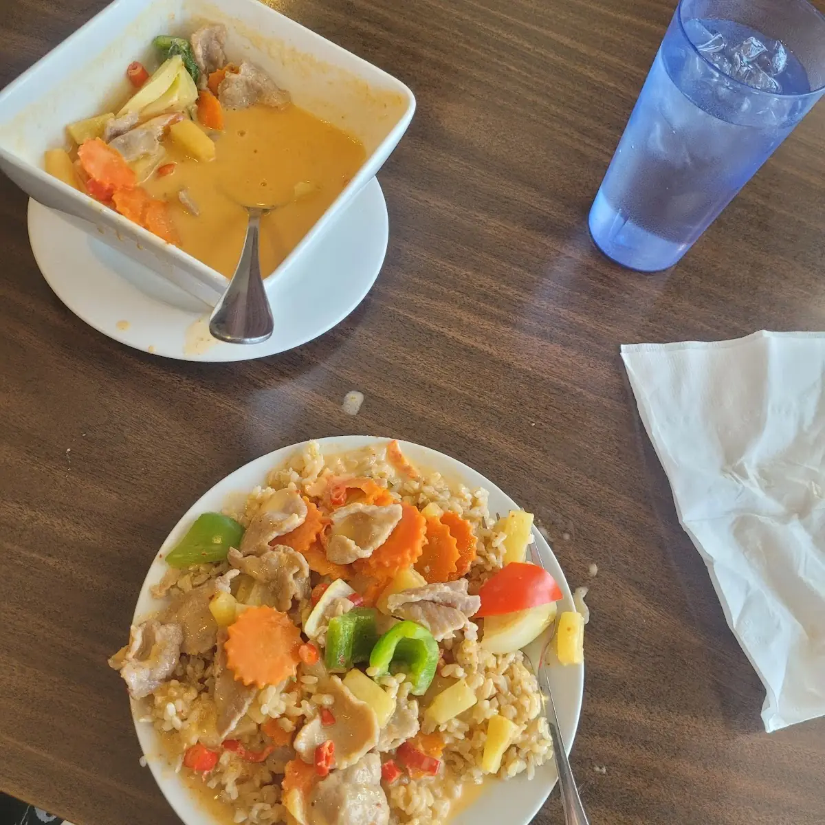 Pineapple Curry with Beef and Brown Rice