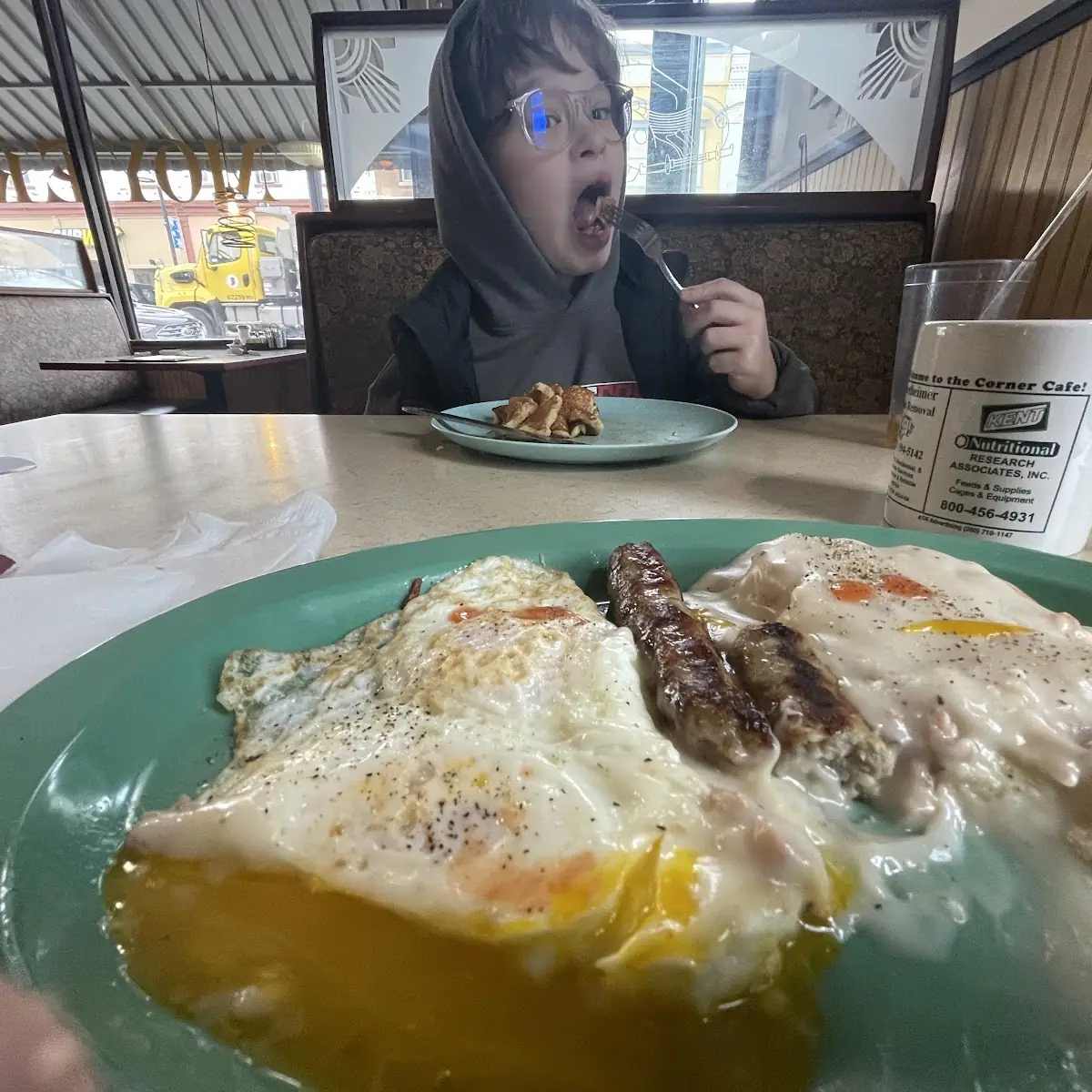 Eggs Sausage and Hash Browns