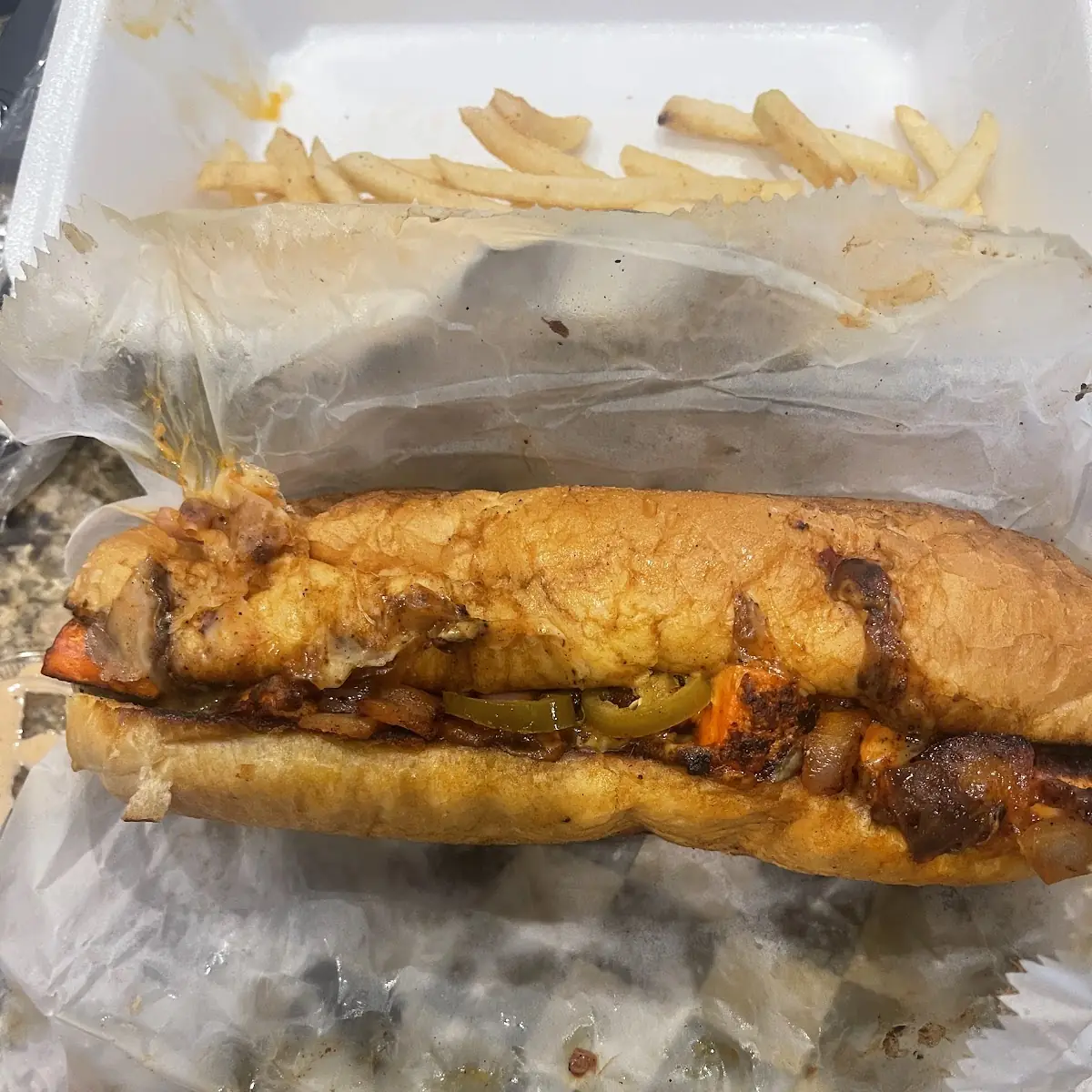 Paneer Philly Cheesesteak