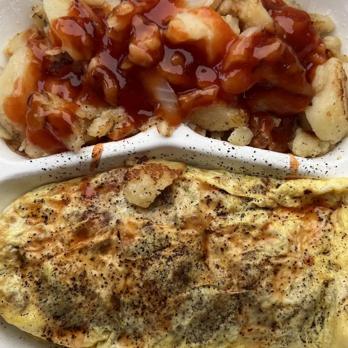 Veggie Omelette & Home Fries