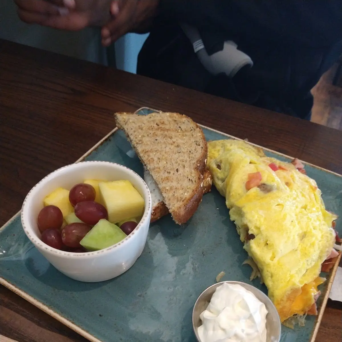 Omelette with Fruit Bowl