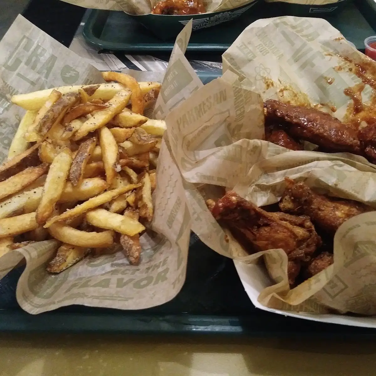 Atomic Wings and Lousiana Rub Wings