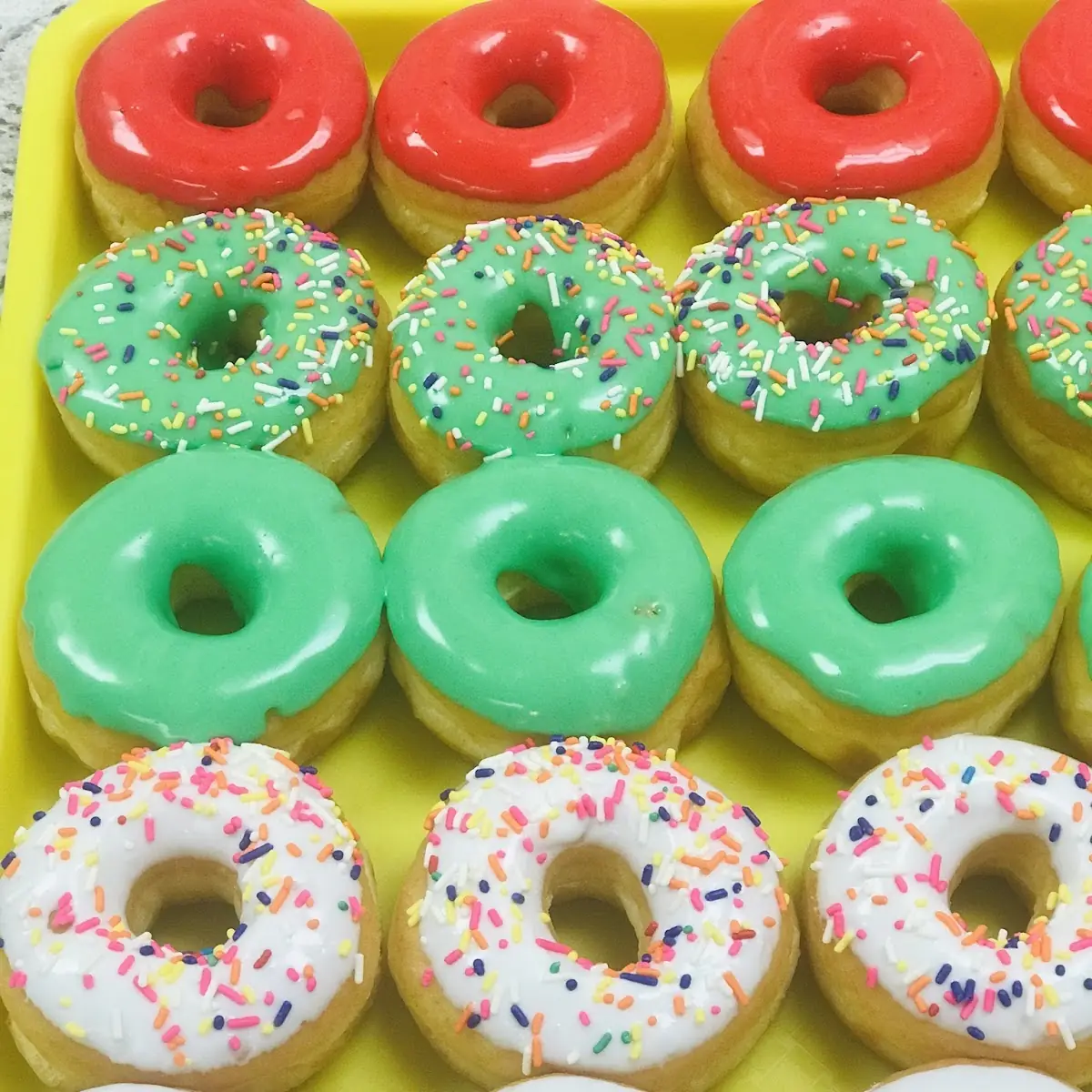 Green Sprinkle Donut Each