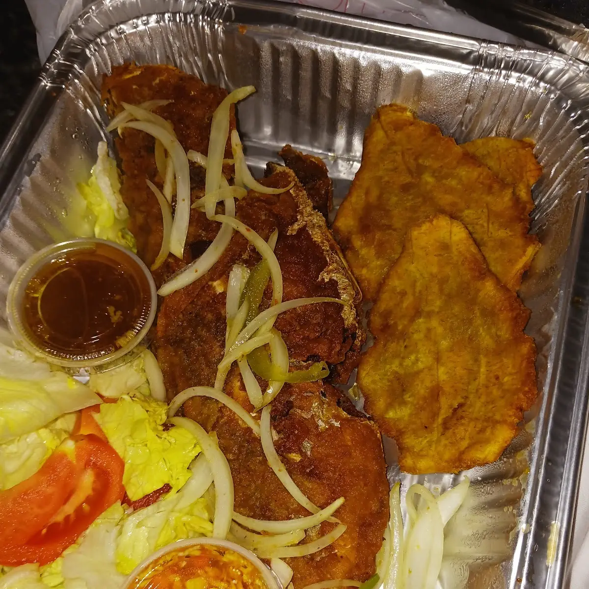 Tostones Fried Fish