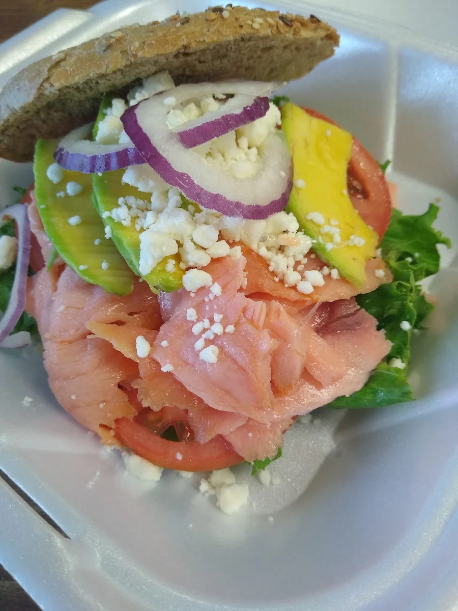 Salmon with Feta Cheese
