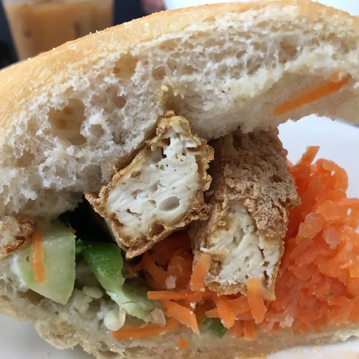 Fried Tofu Banh MI