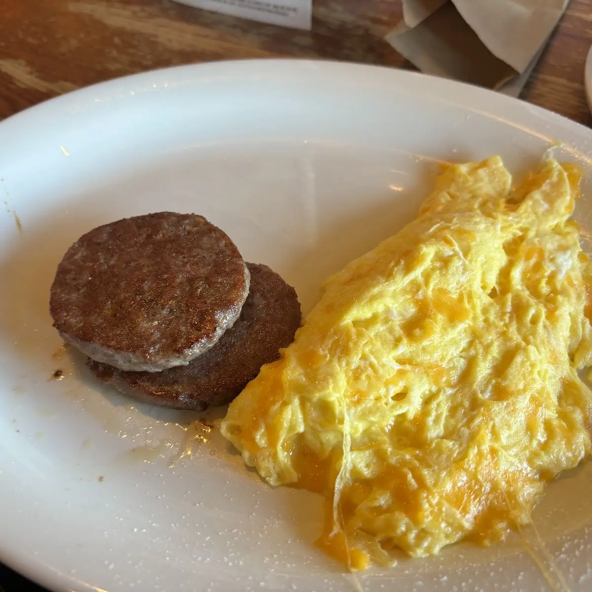 Eggs Hashbrowns Bacon Sausage