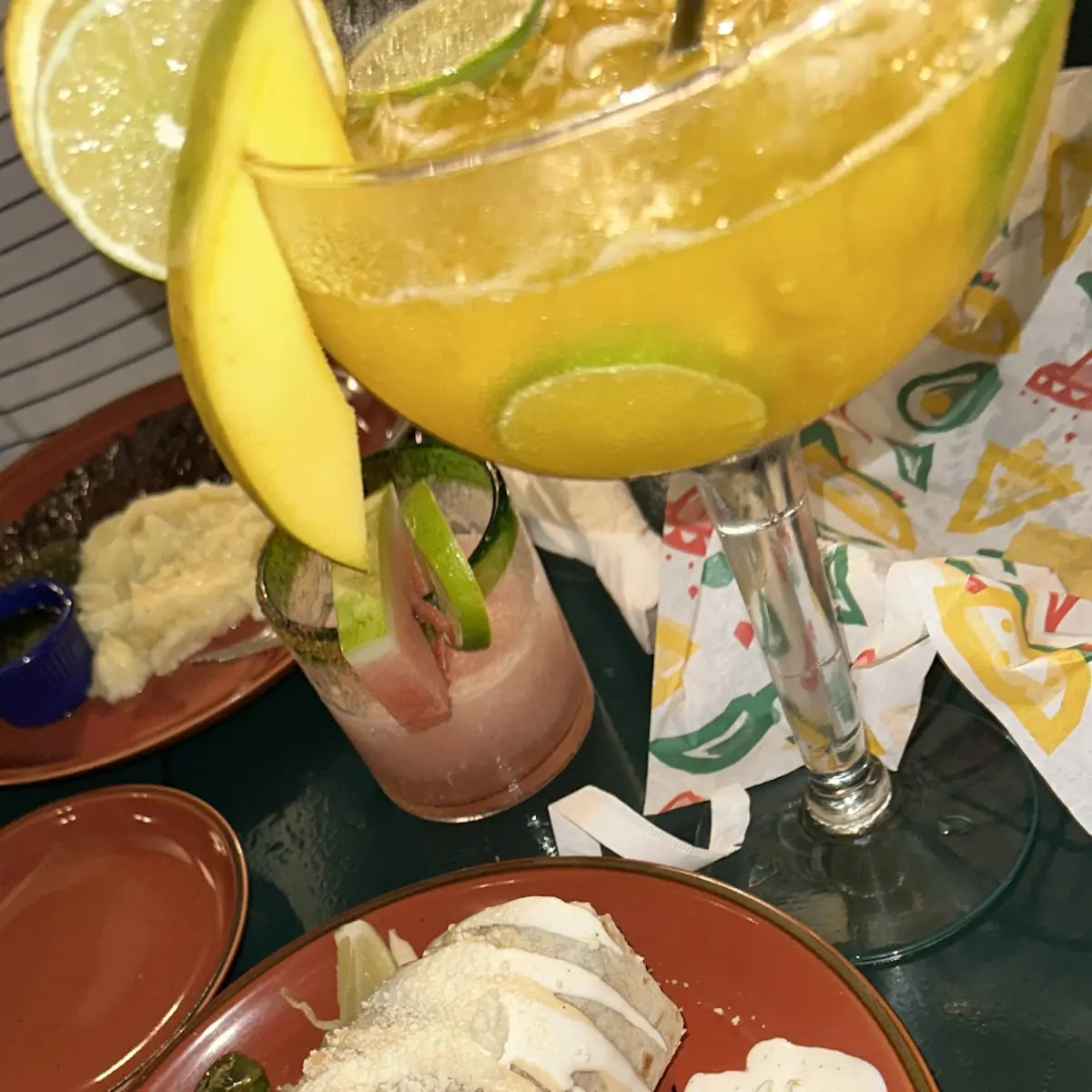 Burrito with Mango Margarita