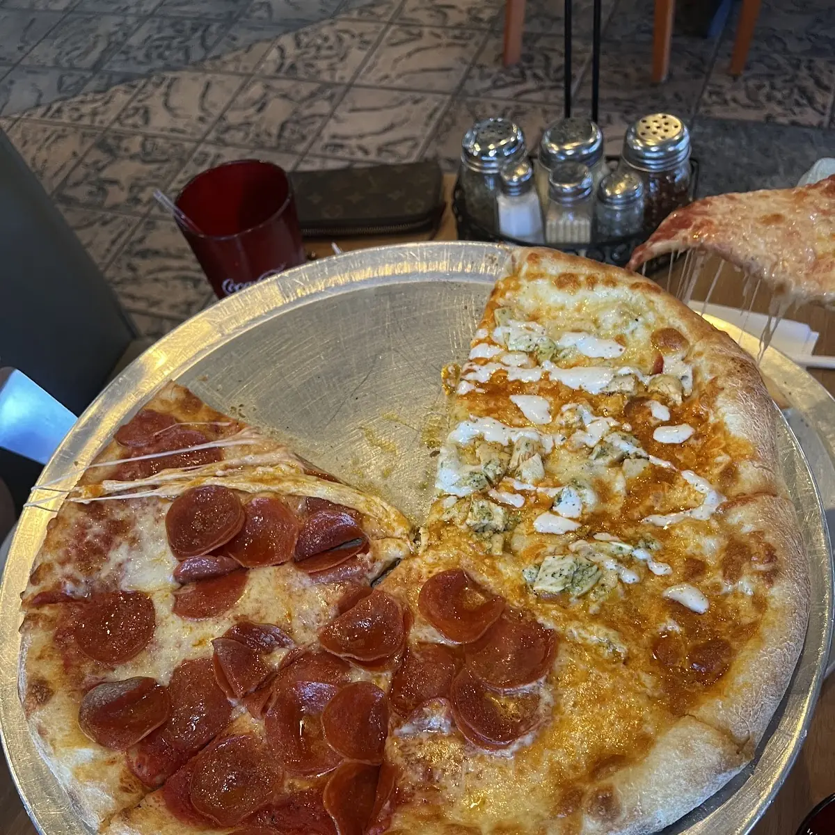 Cheese and Pepperoni Pizza