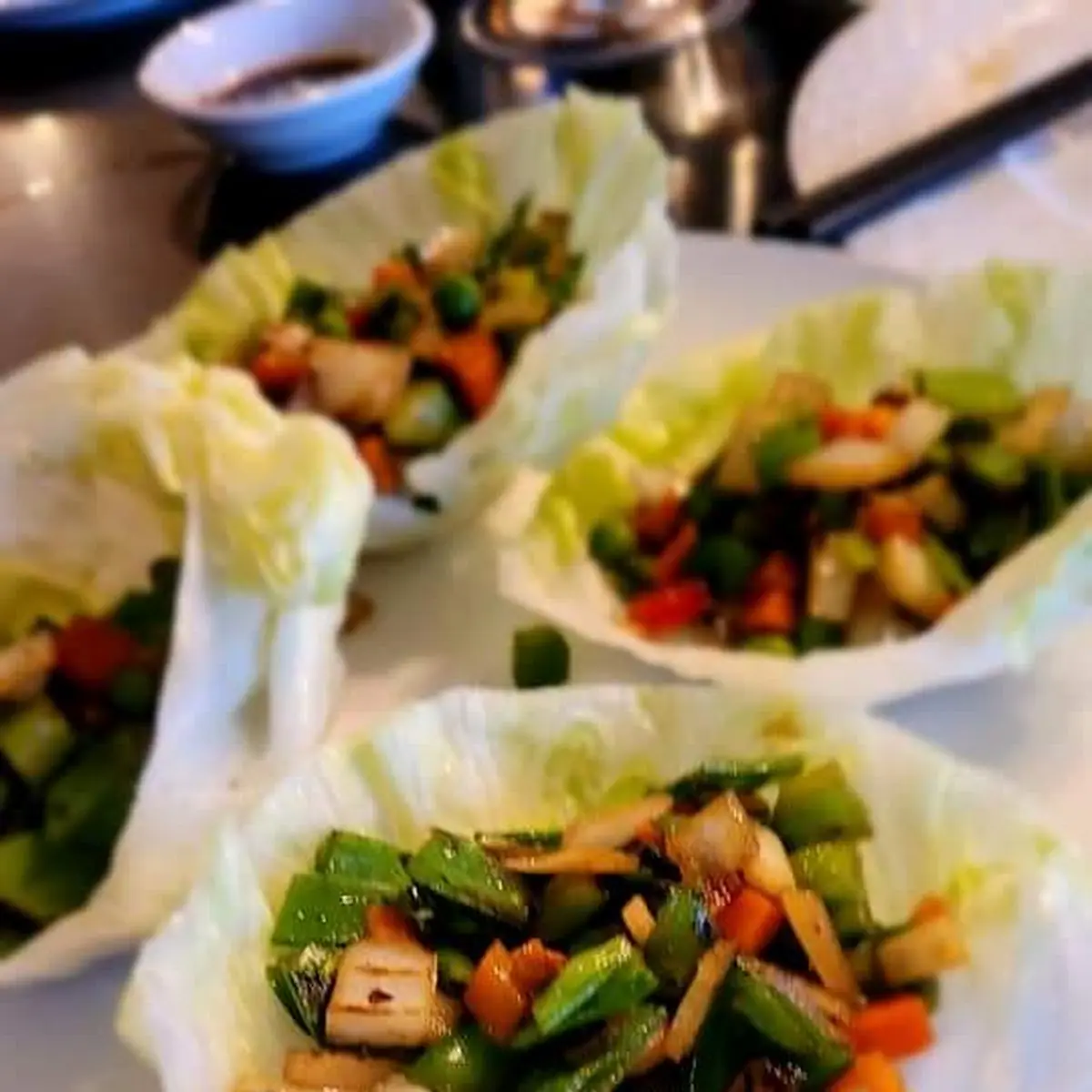 Lettuce Wraps with Pine Nuts