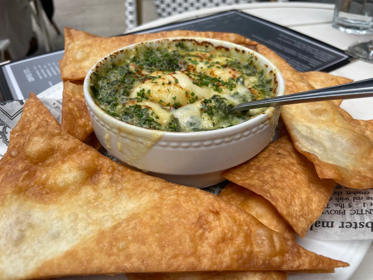 Spinach Artichoke Dip with Grilled Pita