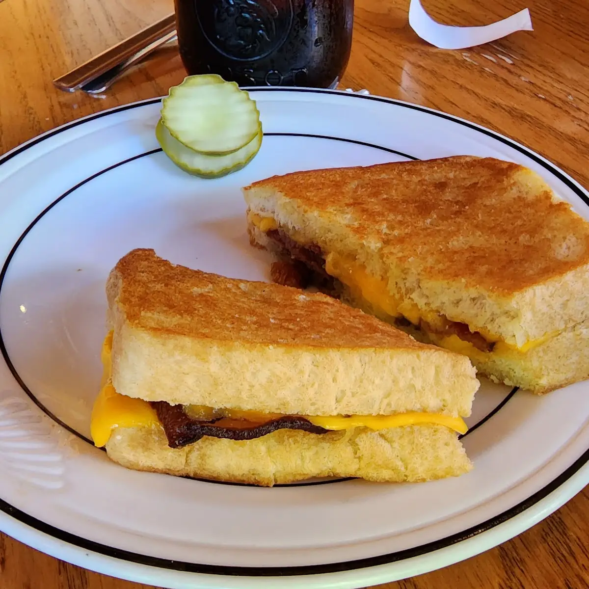 Grilled Cheese Sandwich with Bacon