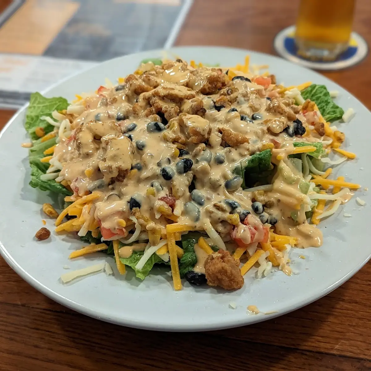 Southwest Salad with Crispy Chicken