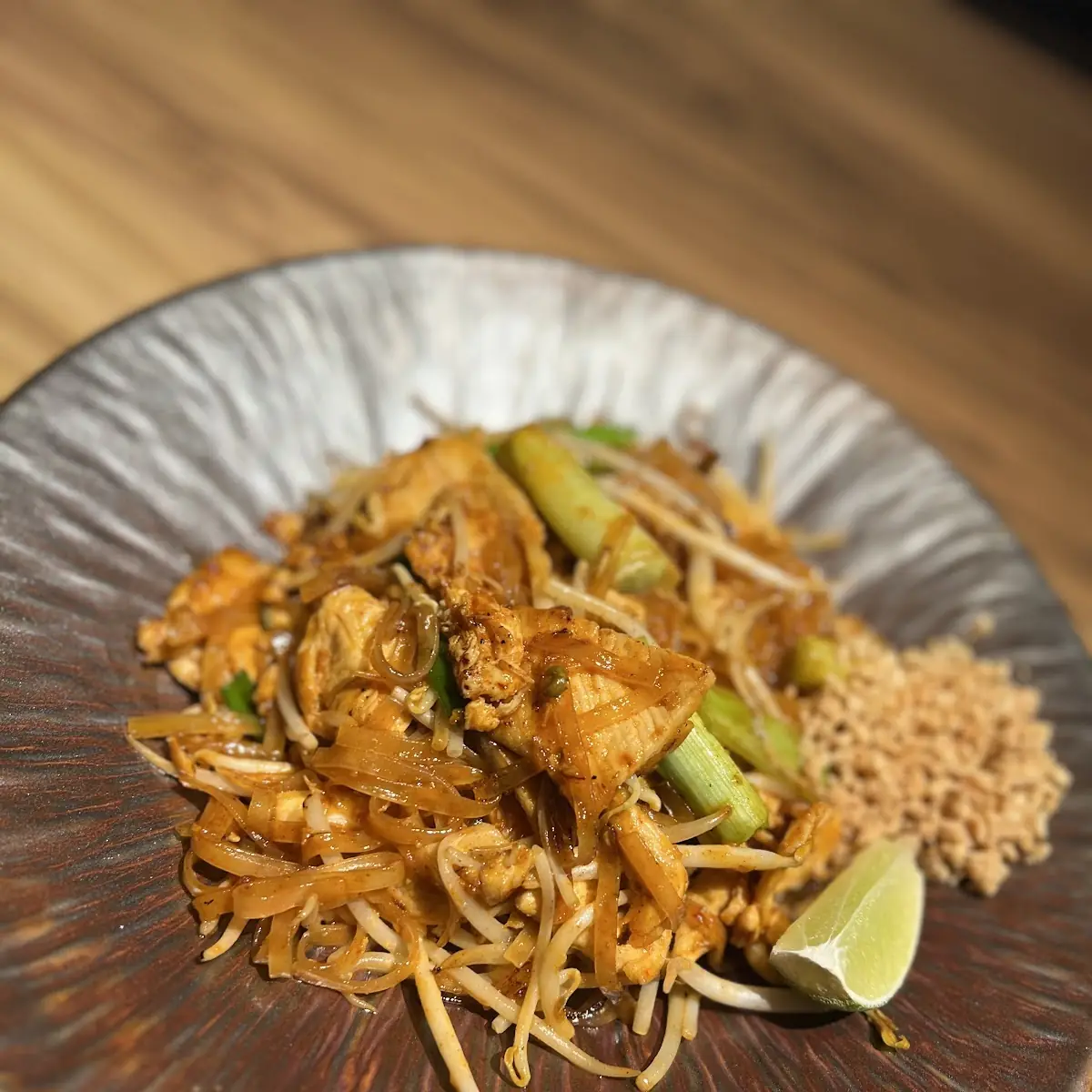 Chicken Pad Thai with Lime