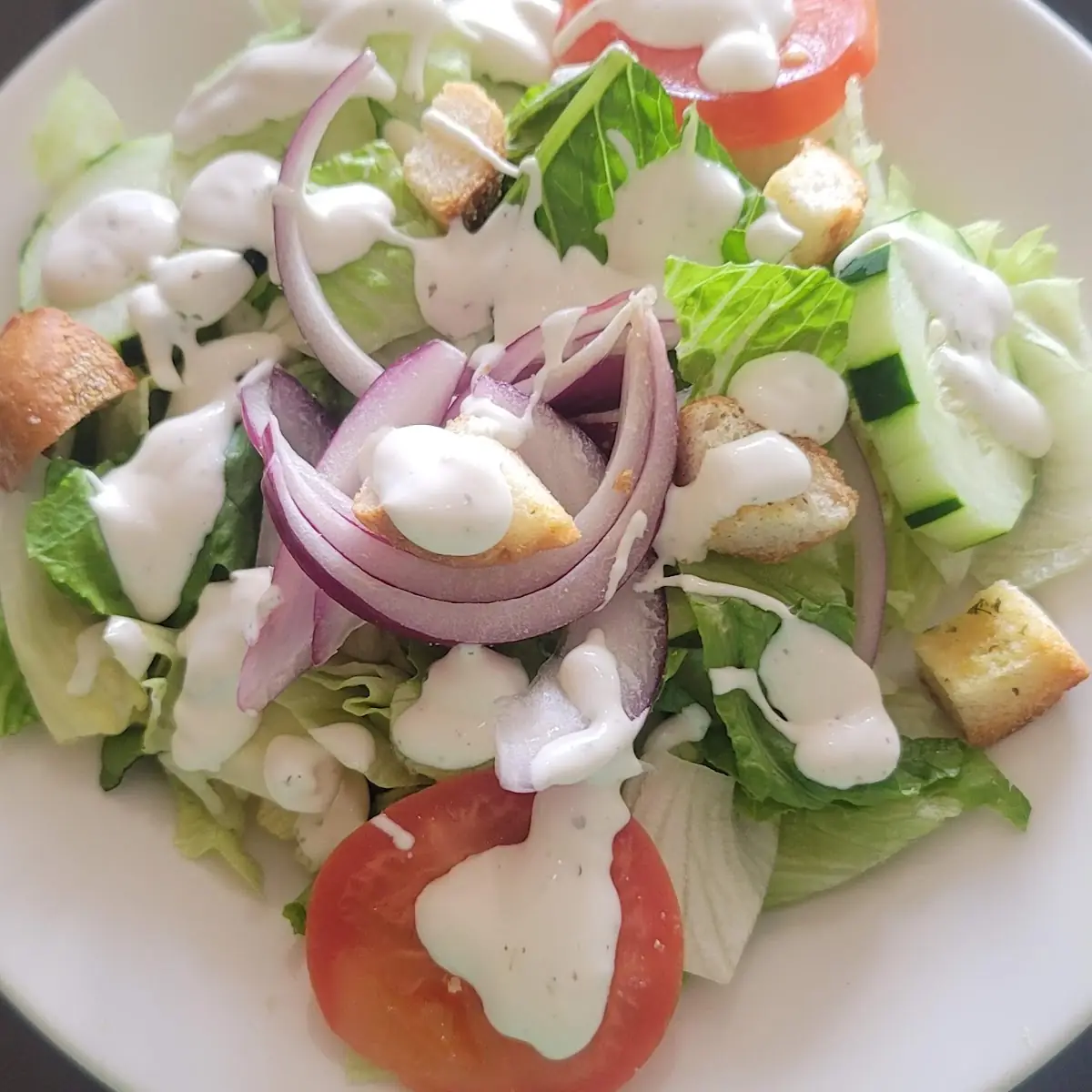 Salad with Ranch Dressing
